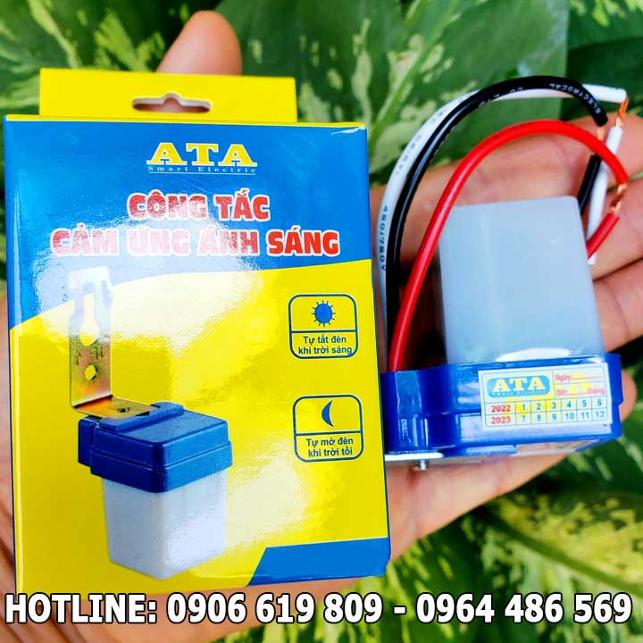 Công tắc cảm biến ánh sáng ATA AT-66 bật đèn khi trời tối