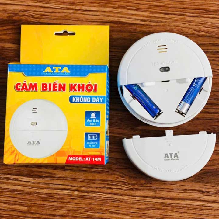 Đầu báo khói độc lập không dây dùng pin ATA AT-14