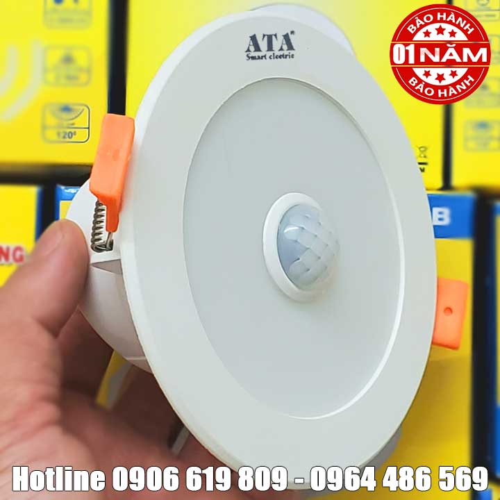 Bóng đèn led cảm biến chuyển động gắn âm trần ATA AT-09W