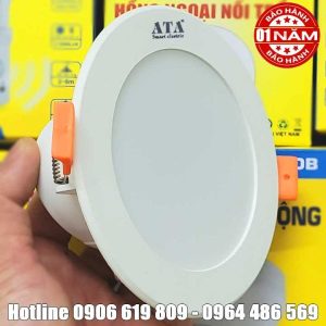 Đèn led cảm biến vi sóng gắn âm trần ATA AT-09W