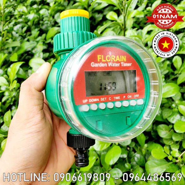 Đồng hồ hẹn giờ tưới cây tự động bằng pin Florain FL-01P